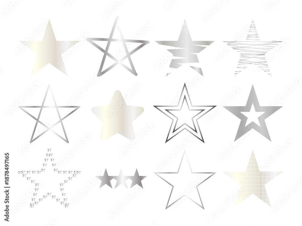 Obraz premium いろいろ星セット13