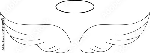 Angel, Wings, Halo, Cricut, Silhouette, vector,