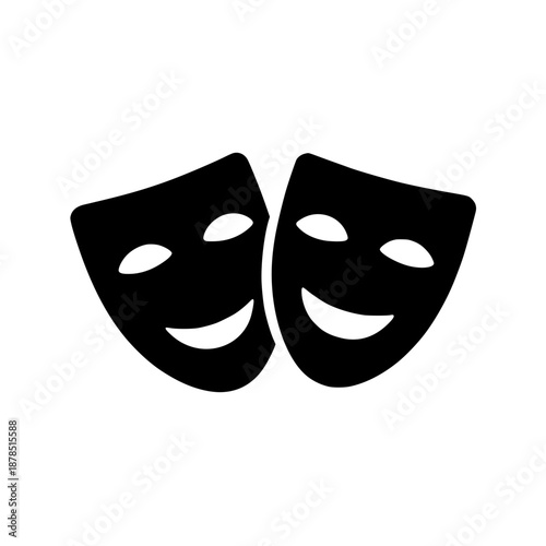 black and white mask