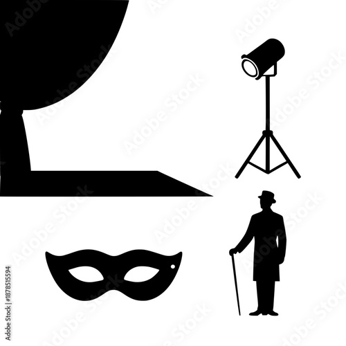 theatre world day vector 