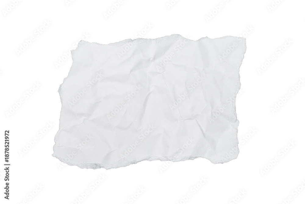 Obraz premium Torn rip white paper with uneven texture edges.document or newspaper mockup. png illustration isolated.
