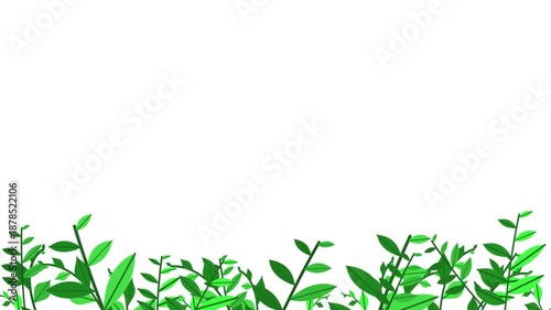 Wallpaper Mural Animated background illustration of grass with a nature theme Torontodigital.ca