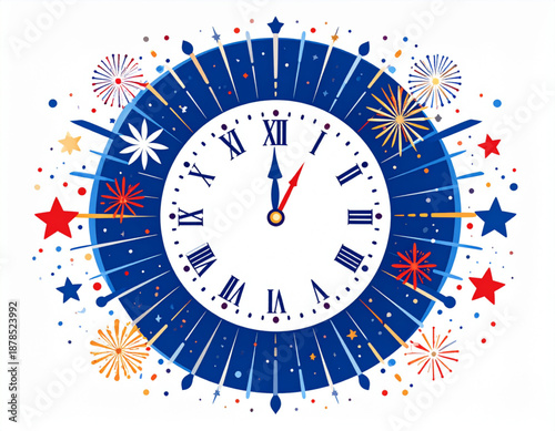 New Year Firework Burst