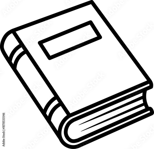 Book icon for education, library, and literature concept