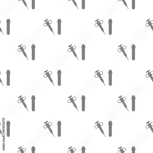 Concept of biopsy seamless pattern isolated on white background