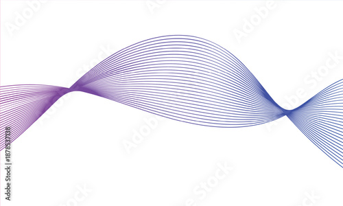 Modern abstract curves shaping elegant minimalist harmony