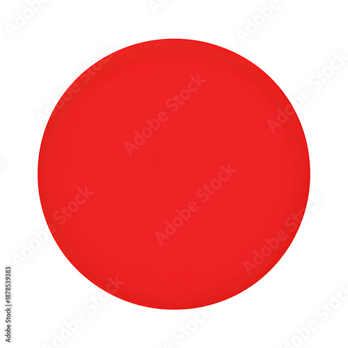 Free Download Red round shape circle with smooth edges isolated on transparent background - GFXLoad