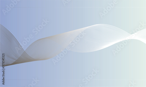 Abstract ribbon motion expressing refined digital harmony