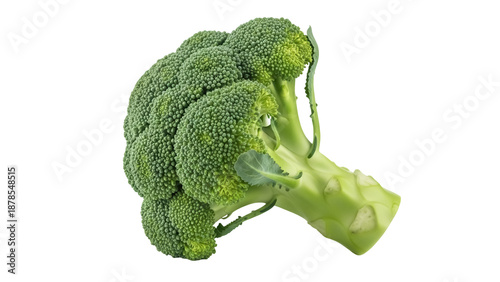 Canvas-taulu Fresh green broccoli isolated on transparent background PNG, healthy vegetable f