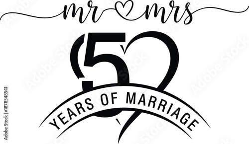 50 years of marriage mr & mrs