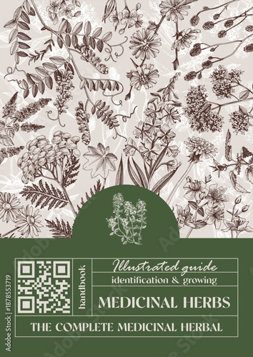 Medicinal plants and herbs banner
