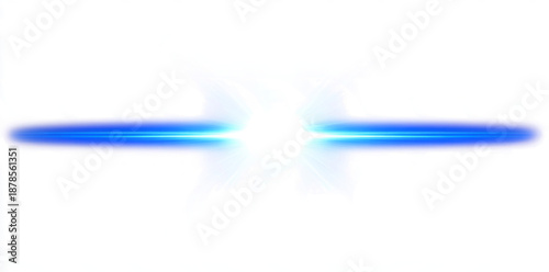 blue laser light beam on a transparent background, 