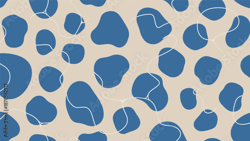 blue animal print seamless pattern leopard spots texture.