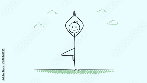 Caring Adult Stick Figure Guiding Child Stick Figure with a Gentle Hand on Shoulder, Isolated Black Background