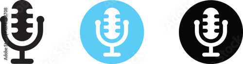 microphone mic icon, microphone sign, Microphone vector icon on white background