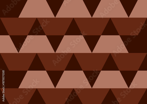 Brown triangle and trapezoid pattern