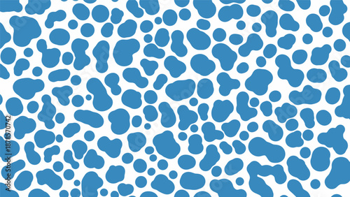 blue spots on white background seamless pattern abstract design.
