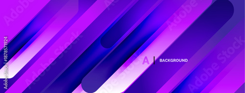 Abstract purple gradients form dynamic lines, creating modern background. Brightness varies, suggesting depth, movement.