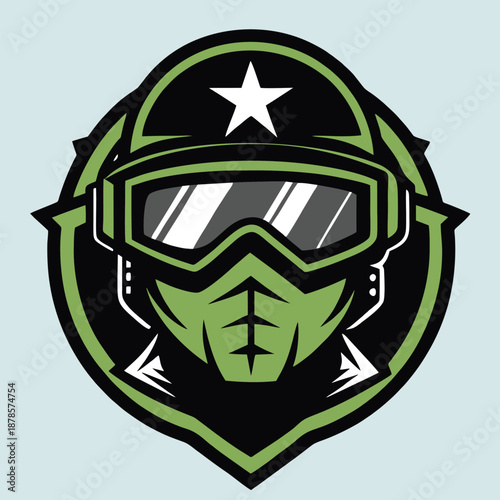 design logo vector illustration mascot icon combat helmet