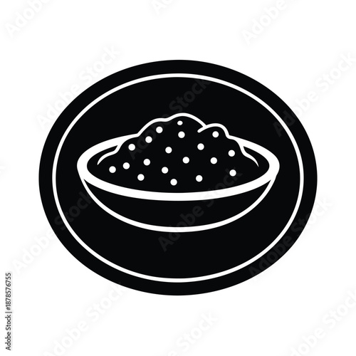 Togolese Corn Meal Plate Food Icon