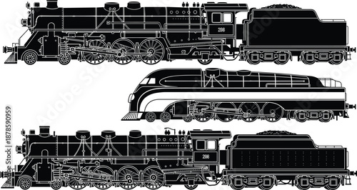 Black silhouette of a snowboarder jumping, extreme winter sports vector illustration, active person snowboarding in mountains, isolated on white background, outdoor activity.