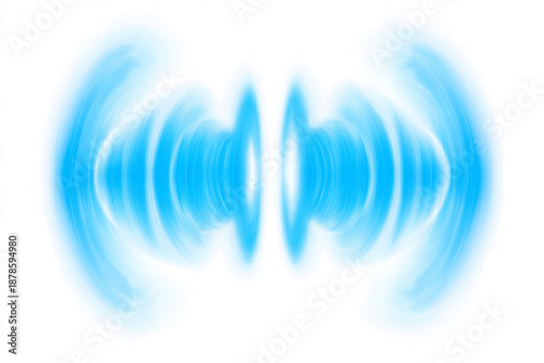 blue  waves on a transparent background