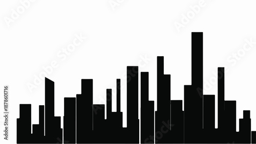 Modern city skyline silhouette urban landscape architecture cityscape downtown metropolitan skyline buildings