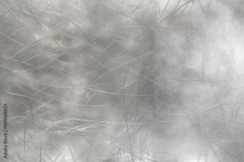 Fototapeta premium Silver gray background. Silver background with shiny uneven surface.
