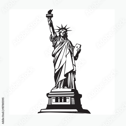 statue of liberty vector