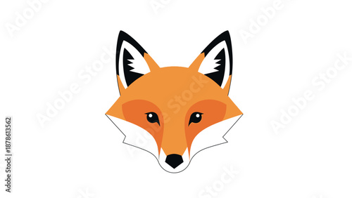Stylized illustration of a fox head with sharp features and bold colors.