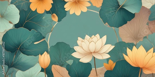 Green and yellow flower with a white center