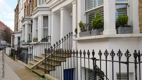 Photography Typical Victorian terraced houses in England