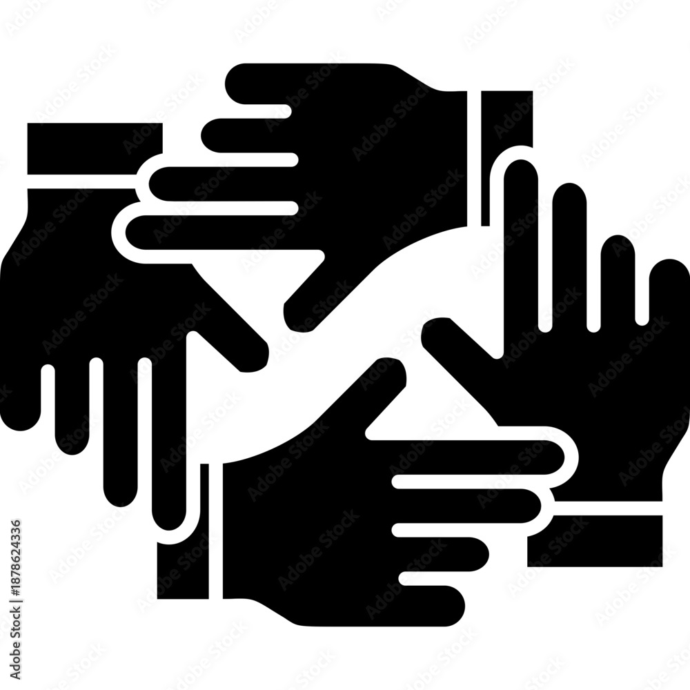 Obraz premium Hands Icon Vector Element