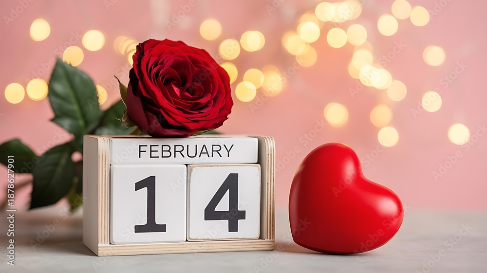 Fototapeta premium Valentine's day celebration on february 14