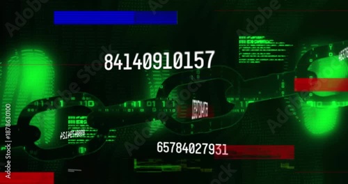 Wallpaper Mural A digital interface with a global connection and communication concept Torontodigital.ca