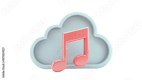 Cloud and Music Note Icon