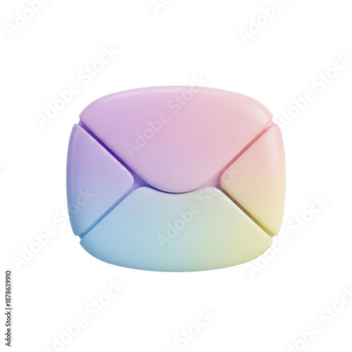 Envelope icon with pastel gradient
