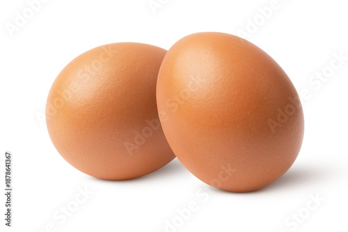 Foto eggs isolated on white background