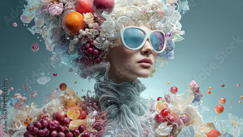 Surreal artistic portrait of a confident woman embodying self mastery and inner abundance, surrounded by flowing textures, vibrant elements, and a dreamlike universe of emotion and empowerment

✅
