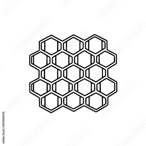Harmonic Honeycomb Mosaic | Clean, isolated vector art for creative projects.