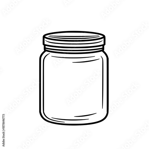 Elegant Emptiness: Whisper Nostalgia - Solitude Vintage Jar | Clean, isolated vector art for creative projects.