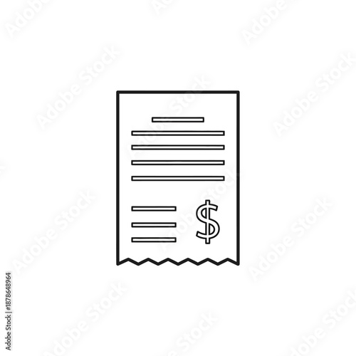 Business Document with Financial Symbols and Writing for Financial Reports
