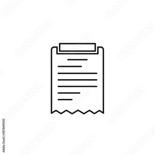 Close-up of a Document or Receipt with List of Items and Text