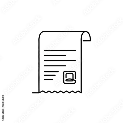 Close-up of a Contract Document with Signature and Stamp for Business Agreement