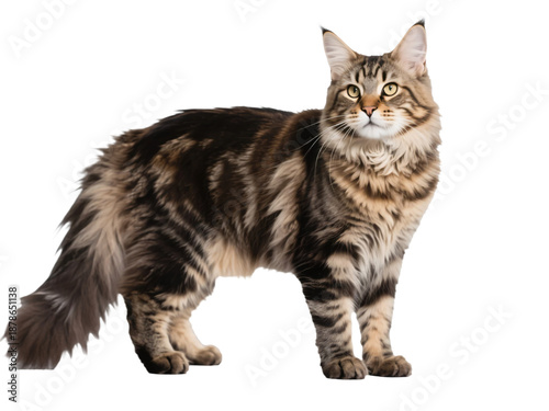 Cute Cat on Transparent Background
