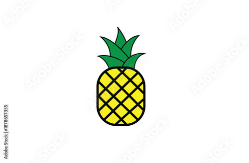 pineapple vector illustration