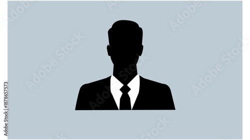 vector illustration of business man -  silhouette of a businessman 