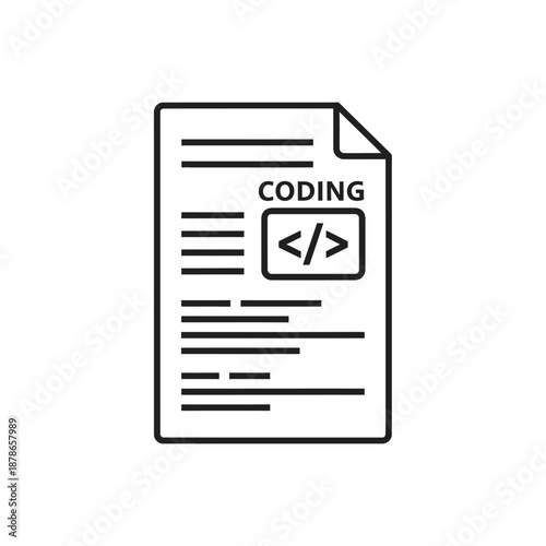 Close-up of Coding Document with Programming Code Snippets for Software Development