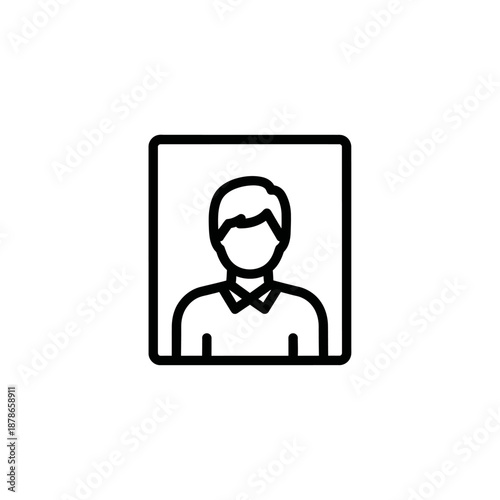 Creative Portrait of a Person with Short Hair and Casual Clothing for Social Media Profiles