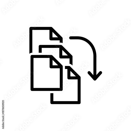 Digital Document Management System Illustration for Data Organization